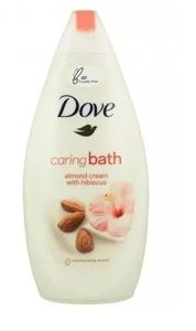 Dove, Pflegendes Bad, Mandelcreme mit Hibiskus, Creme-Badelotion, 450ml