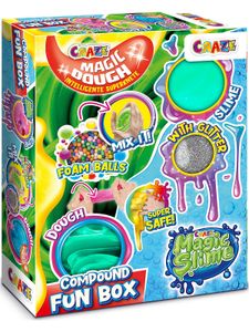 CRAZE Spielwaren MIX COMPOUND Fun Box mit 2 unterschiedlichen Knet- und Schleimmassen Schleim Kleinkind Spielzeug