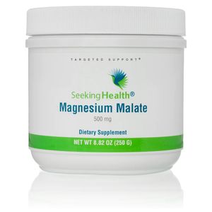 SEEKING HEALTH - Magnesium 500 mg - Nahrungsergänzungsmittel - Unterstützt den Erhalt eines normalen Blutdrucks - Fördert das Nervensystem - Hohe Dosierung - Laborgetestet - Reiner Pulver ohne Zusatzstoffe -  - Vegan - 500 g Packung