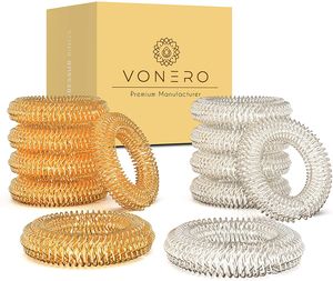 VONERO® Premium Akupressurring - Verbessertes Konzept 2021 I Finger-Massage-Ring & Akupressur-Ringe - Sehr Gut