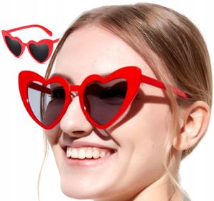 Herz-Sonnenbrille für Frauen in Katzenaugenform