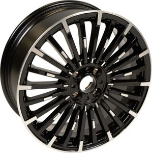 Originální litá kola Fiat 6.5J 17 palců ET 41 4x98 černá pro Fiat 500e 52140534