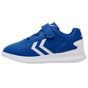 Hummel Top Star IN JR Hallenschuhe Fußballschuhe Klettverschluss blau/weiß 217657-7002, Schuhgröße:35 EU