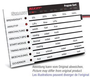 Multiplex ROXXY Smart Programm Card englisch