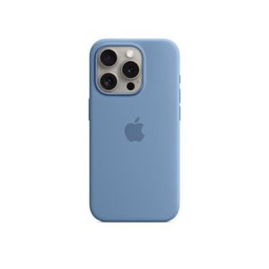 Apple iPhone 15 Pro Silikon Case mit MagSafe Winterblau iPhone 15 Pro