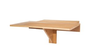Holz Wandtisch klappbar - 60 x 40 cm - Klapptisch platzsparend zur Wandmontage - Küchentisch Esstisch Bistrotisch Buffettisch Hängetisch Computertisch schwebend schwimmend