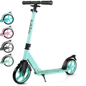 Rollkönig ® Scooter für Kinder ab 5 Jahren I Der Faltbare City-Scooter mit großen Rädern I - Sehr Gut