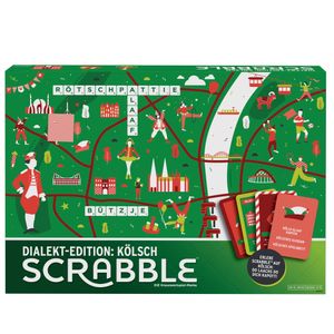 Mattel Games Scrabble Dialekt-Edition Köln, Gesellschaftsspiel, Familienspiel