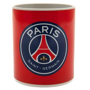 Paris Saint Germain FC - Kaffeebecher, mit Farbverlauf TA8617 (Einheitsgröße) (Rot/Blau/Weiß)