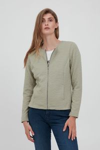 fransa FRBECARDI Damen Strickjacke Feinstrick Cardigan Strickcardigan mit Rundhalsausschnitt und Reißverschluss