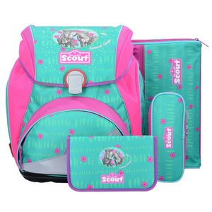 SCOUT Alpha Schulranzen Set 4 tlg. Summer Green