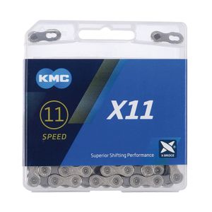KMC X11 Grau Kette 11-fach 118 Glieder für Shimano, Sram, Campa