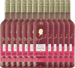 VINELLO 12er Weinpaket - Portugieser Rosé süss - Maybach