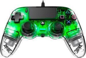 NACON PS4OFCPADCLGREEN herní periferie Zelená, průhledná USB analogový/digitální gamepad PC, PlayStation 4 NACON Barva produktu: Zelená, průhledná, Typ zařízení: Gamepad, Technologie připojení: Kabelové, Napájení: Kabel, Rozhraní zařízení: USB, Podporované herní platformy: Kompatibilní s herními platformami: PC, PlayStation 4