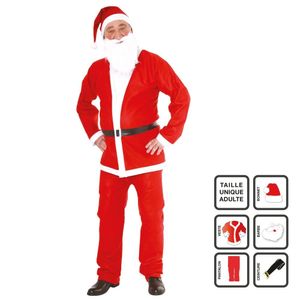 Kostým Santa Clause pro dospělé, kostým XMAS, 5 prvků