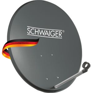 Zrkadlo Schwaiger Sat 55 cm, oceľ, oválna sivá