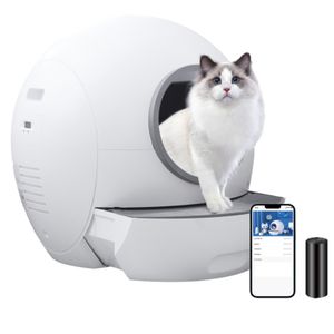 Amicura Cura 1 Selbstreinigende Katzentoilette: automatische Toilette mit APP-Steuerung, intelligentem Monitor/Sicherheitsschutz, extra groß