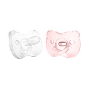 Medela Baby Schnuller Soft Pink / Tranparant 0 – 6 Monate 2 Stück
