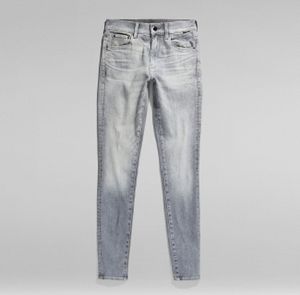 G-star 3301 Skinny Fit Hochtaillierte Jeans Grau 27 / 32 Frau Grau 27