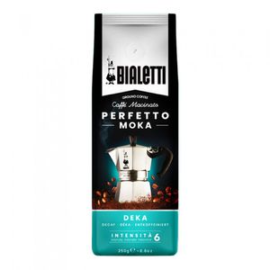 Bialetti Perfetto Moka Entkoffeiniert 250 g, 250 g, Medium geröstet, Kaffee, 40% Arabica, 60% Robust, Tasche