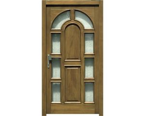 Vchodové dvere BB 121 drevené 110x210,5 cm L dub
