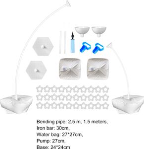Ballonbogen-Ständer-Set, freie Biegeform, stabil, zuverlässig, einfache Installation, Halbbogen-Ballonständer, Hochzeitsfeier-Zubehör