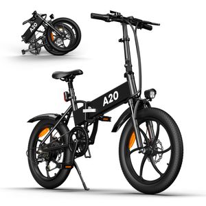 ADO A20 250W Faltbares Ebike, Elektrofahrräder für Erwachsene, 36V 10,4Ah Lithium-Ionen-Batterie Mountain Ebike, Höchstgeschwindigkeit 25 km/h, 20 * 1.95 Zoll, Erhalten innerhalb von 5-7 Tagen