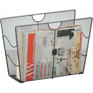 Zeller Zeitungsständer, anthrazit, Mesh 39x17,5x27