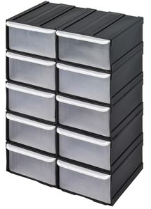 Sortimenskasten Stapelbox Aufbewahrung Schubladen Kleinteile Werkstatt 10 Boxen