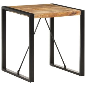 Esstisch 70x70x75 cm Raues Mango-Massivholz Esszimmertisch Küche Tisch