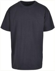 Build Your Brand Herren T-Shirt Heavy Oversize Tee BY102 Blau Navy L