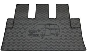 Gummi Kofferraumwanne für Mercedes Vito V-Klasse 2014- Laderaummatte Motiv