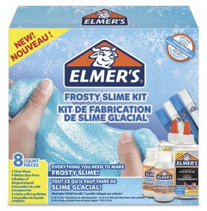 Elmer's Frosty Slime Kleber-Kit | mit klarer kleber, Glitzer-Klebestifte & magische Schleim-Aktivator-Flüssiglösung | 8-teiliges Kit