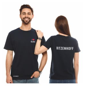 Ritzenhoff T-Shirt Schwarz I Love Glass Herren