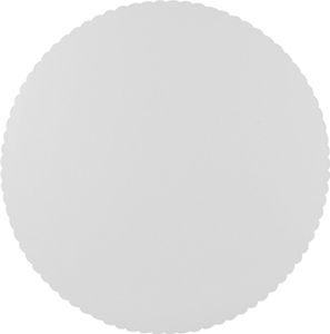 10 Tortenunterlagen, Pappe "pure" rund Ø 30 cm weiss mit gezacktem Rand