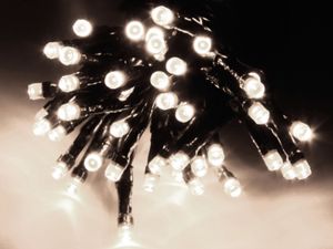 Feststehende Girlande 120 leds weiß kalt 220v 12m ip44