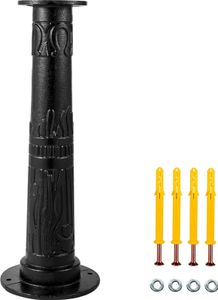 Pumpenständer Schwengelpumpe Gusseisen Handschwengelpumpe Pumpenständer 23,7X 23,7x66cm Gartenpumpe Ständer mit Sprühfarbe beschichtet Handpumpe Ständer 8mm Dicke Schwarz für Garten Teich Hof