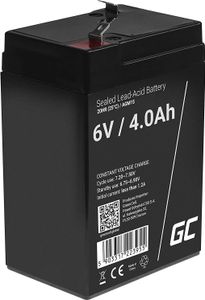Green Cell® AGM 6V 4Ah Akku VRLA Blei-Batterie Bleiakku Ersatzakku Gelakku Akkubatterie Zyklenfest Unbemannt Spielzeug | Elektro Spielzeug| Alarm | Notstrom | Kinderfahrzeuge| Kinder-Quad