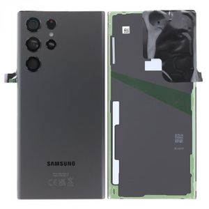 SMT - Akkudeckel Backcover Batterie Deckel Phantom Schwarz für Samsung Galaxy S22 Ultra S908B Original & Werkzeug
