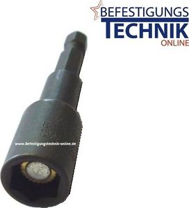 Steckschlüsseleinsatz schlagfest magnetisch Länge 45mm 1/4" auf 5/16" Innen