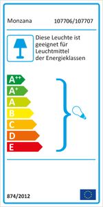 monzana Stehleuchte Stehlampe Deckenstrahler Deckenfluter Standleuchte Leselampe, Farbe:schwarz