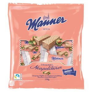 Manner Original Neapolitan Mini chrumkavé oplátky s náplňou 150g