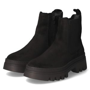 Apple of Eden Damen Chelsea Boots/ Stiefeletten Schwarz Rauleder Größe: 39