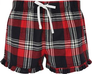 Szorty damskie SF Women Tartan Frill Lounge Shorts