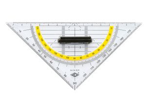WEDO Geodreieck Hypotenuse 160 mm mit abnehmbarem Griff (1 Stück)