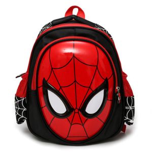 Uni Kindergarten Rucksack Neu 3D Spiderman Schultasche Marvel Super heroes Studenten Rucksack Jungen Cartoon Taschen Schwarz