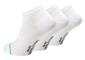 Paolo Renzo Bambus Sneaker Socken Damen & Herren 3 Paar 39/42 Weiß