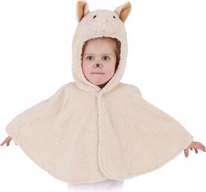 O5087-104 beige Kinder Mädchen Junge Schaf Schafcape Lamm Kostüm Gr.104