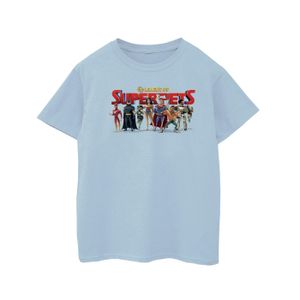 DC Comics - "DC Comics DC League Of Super-Pets Group Logo" T-Shirt für Mädchen BI16938 (152-158) (Babyblau)