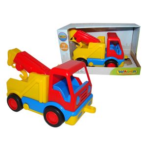 Polesie Spielzeug LKW Abschleppwagen 37633 Abschlepphaken, Kran, 19 x 10 x 12 cm gelb